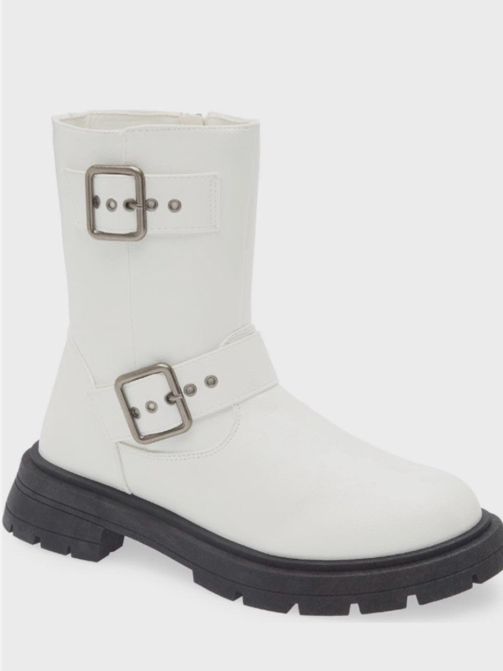 Wild Diva White Leather Osaka Boots